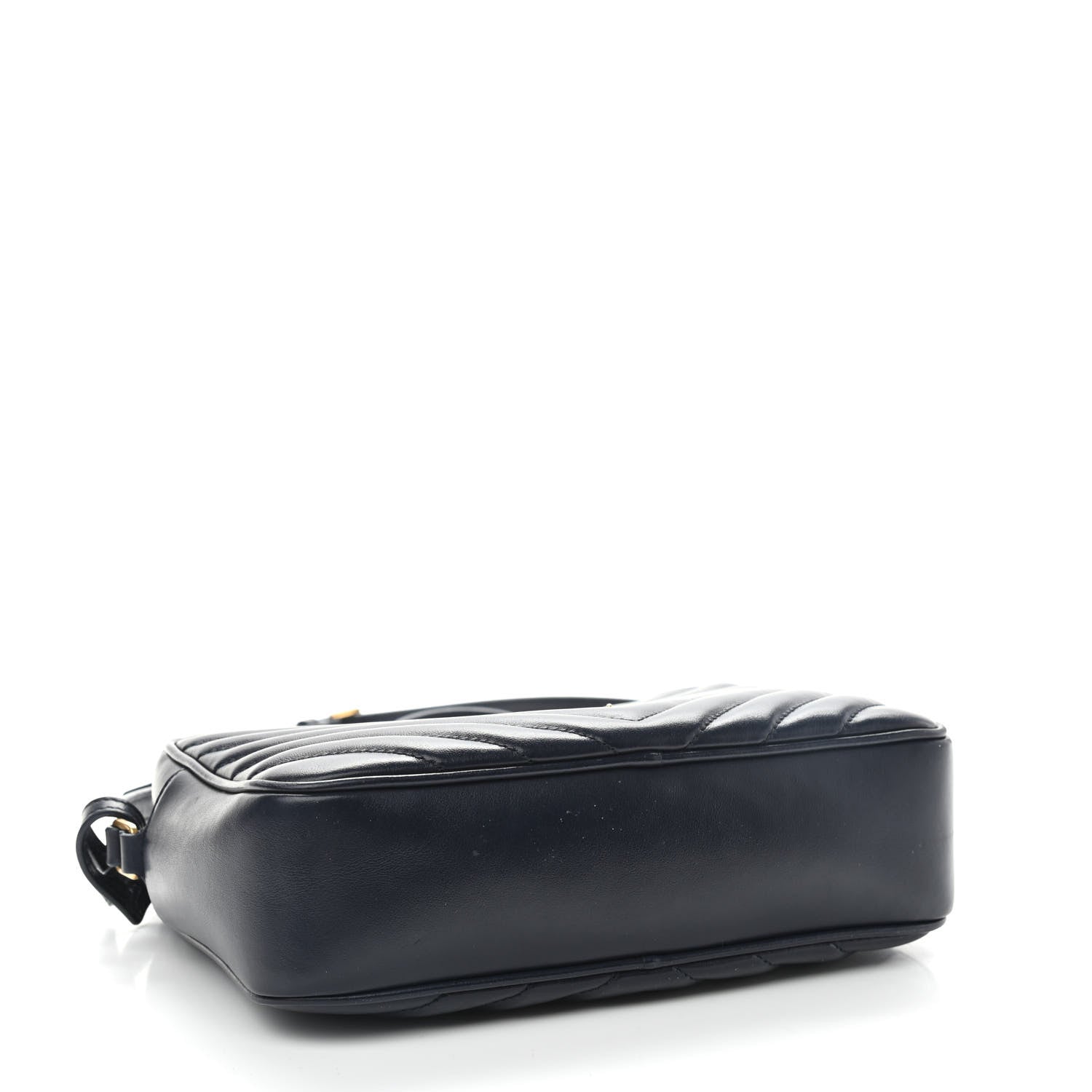 Saint Laurent Calfskin Matelasse Monogram Lou Camera Bag Deep Marine 4 of 12