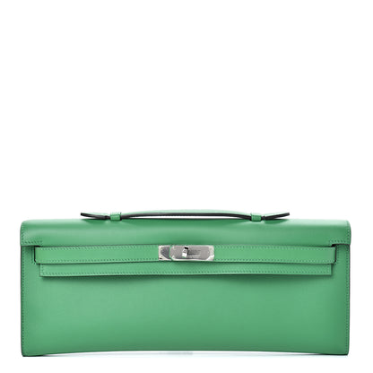 Hermes Swift Kelly Cut Clutch Pochette Bambou 1 of 9