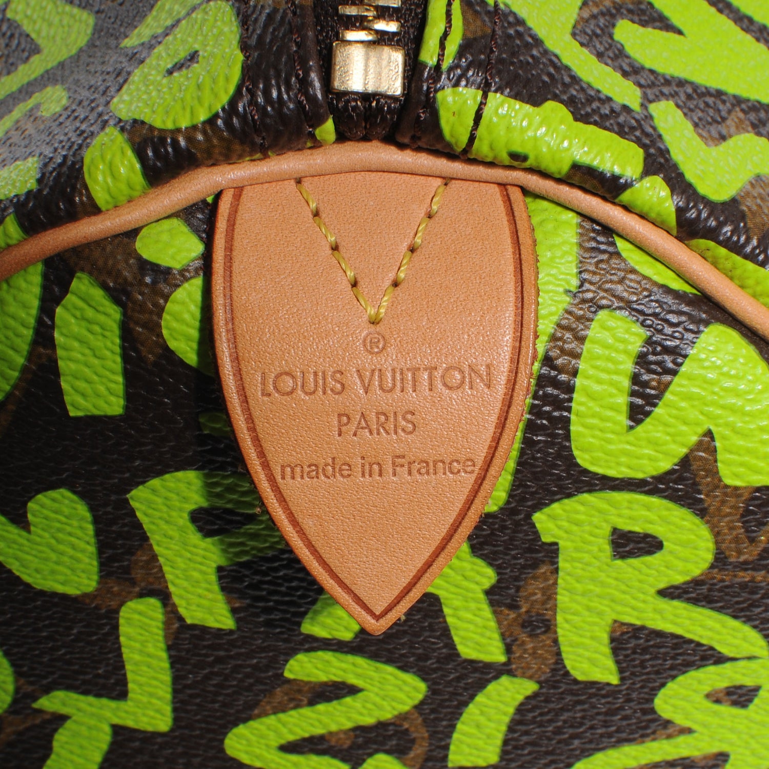 Louis Vuitton Monogram Graffiti Speedy 30 Green 5 of 7