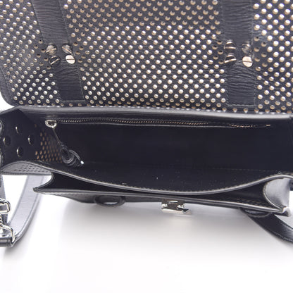 Proenza Schouler Lambskin Perforated Tiny PS1 Satchel Black 4 of 9