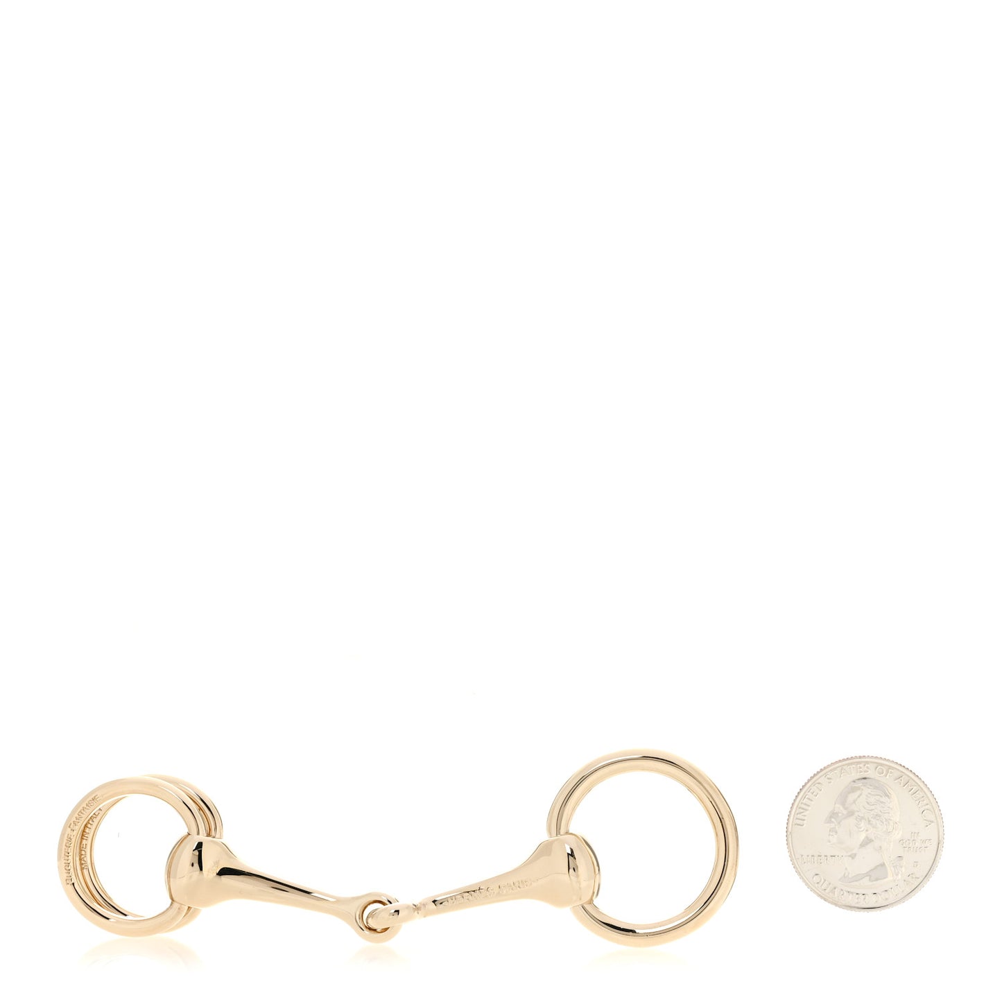 Permabrass Mors Scarf Ring Gold