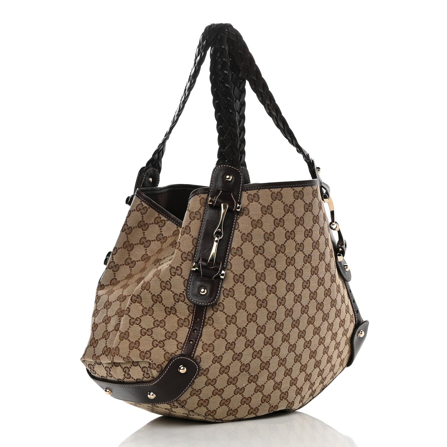 Monogram Medium Pelham Shoulder Bag Dark Brown