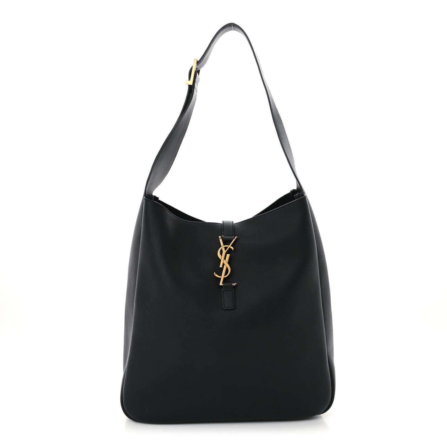 Saint Laurent Supple Calfskin Large Le 5 A 7 Soft Hobo Bleu Abysse 1 of 11