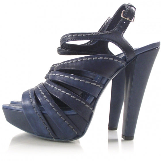 Miu Miu Strappy Open Toe Platform Heels 38 2 of 7