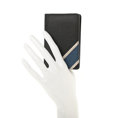 Louis Vuitton Taiga Stripe Pocket Organizer NM Black 2 of 10