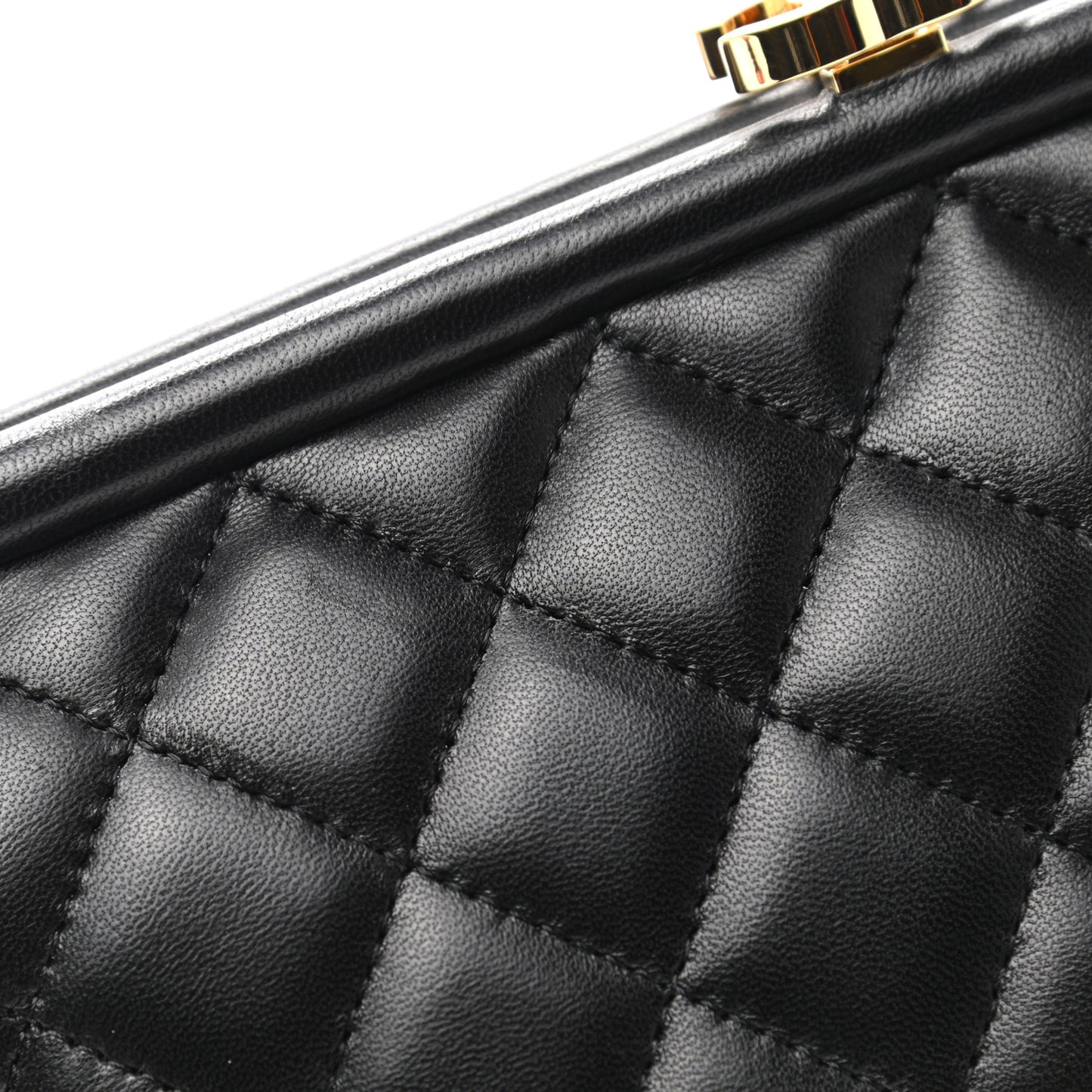 Lambskin Quilted Timeless Clutch Black