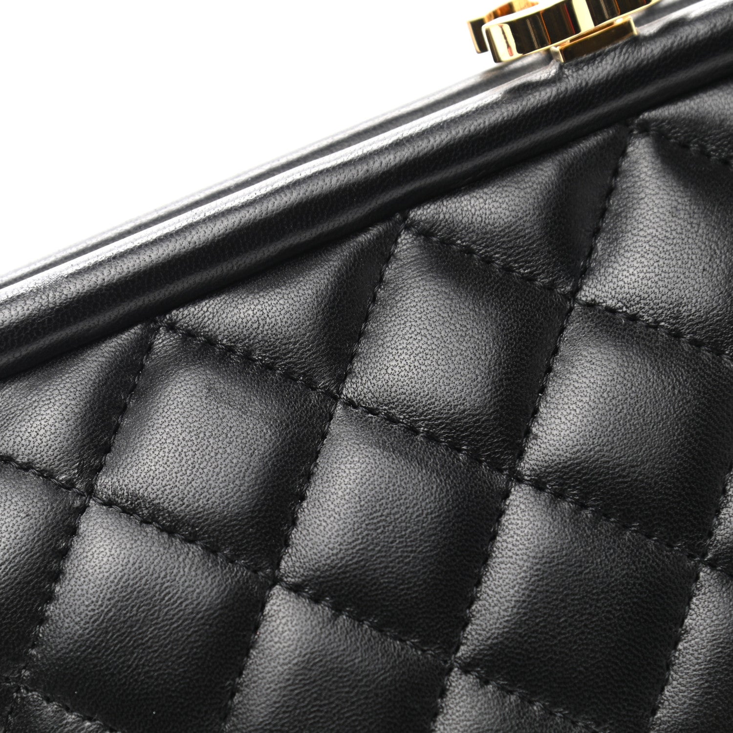 Chanel Lambskin Quilted Timeless Clutch Black 9 of 9