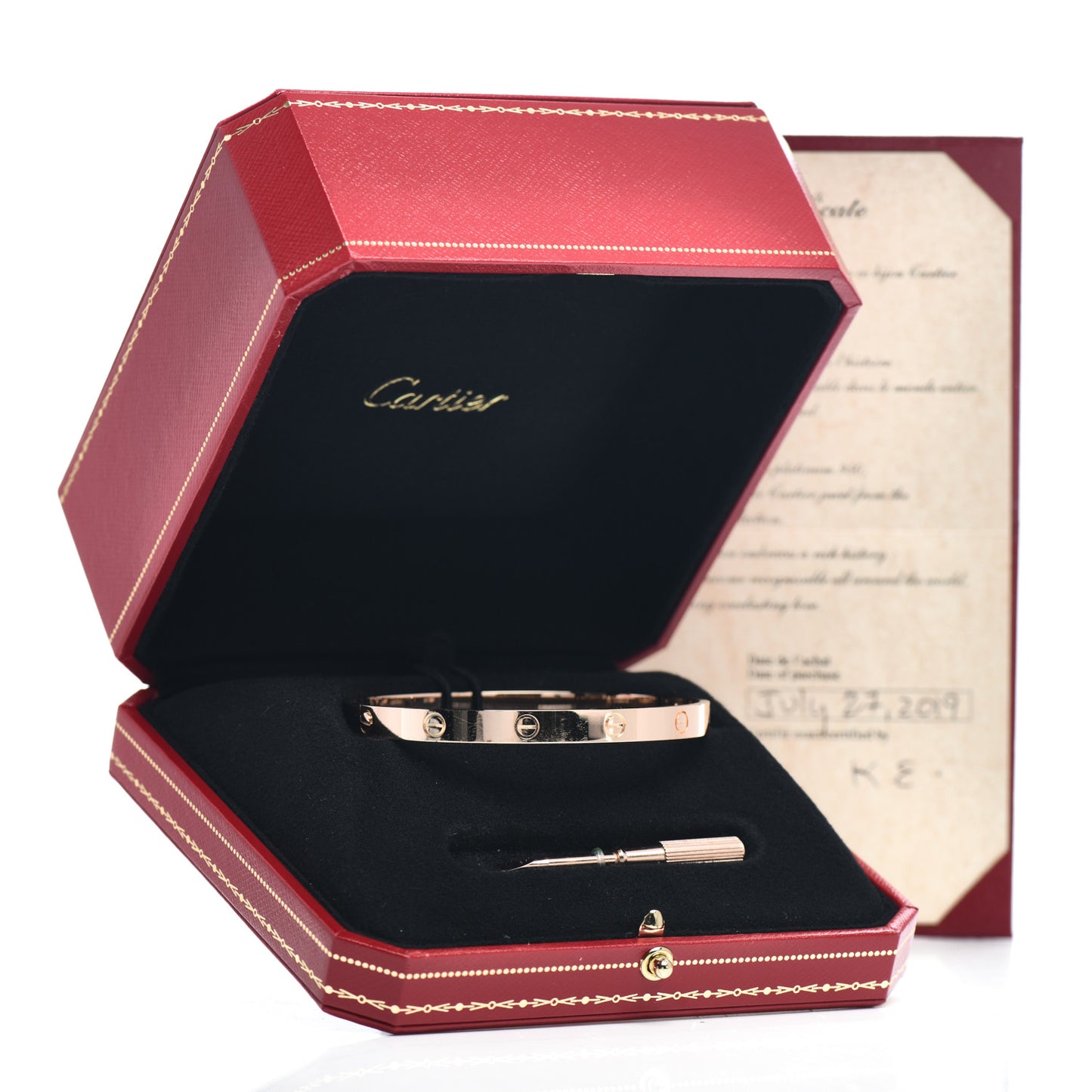 18K Pink Gold LOVE Bracelet 20