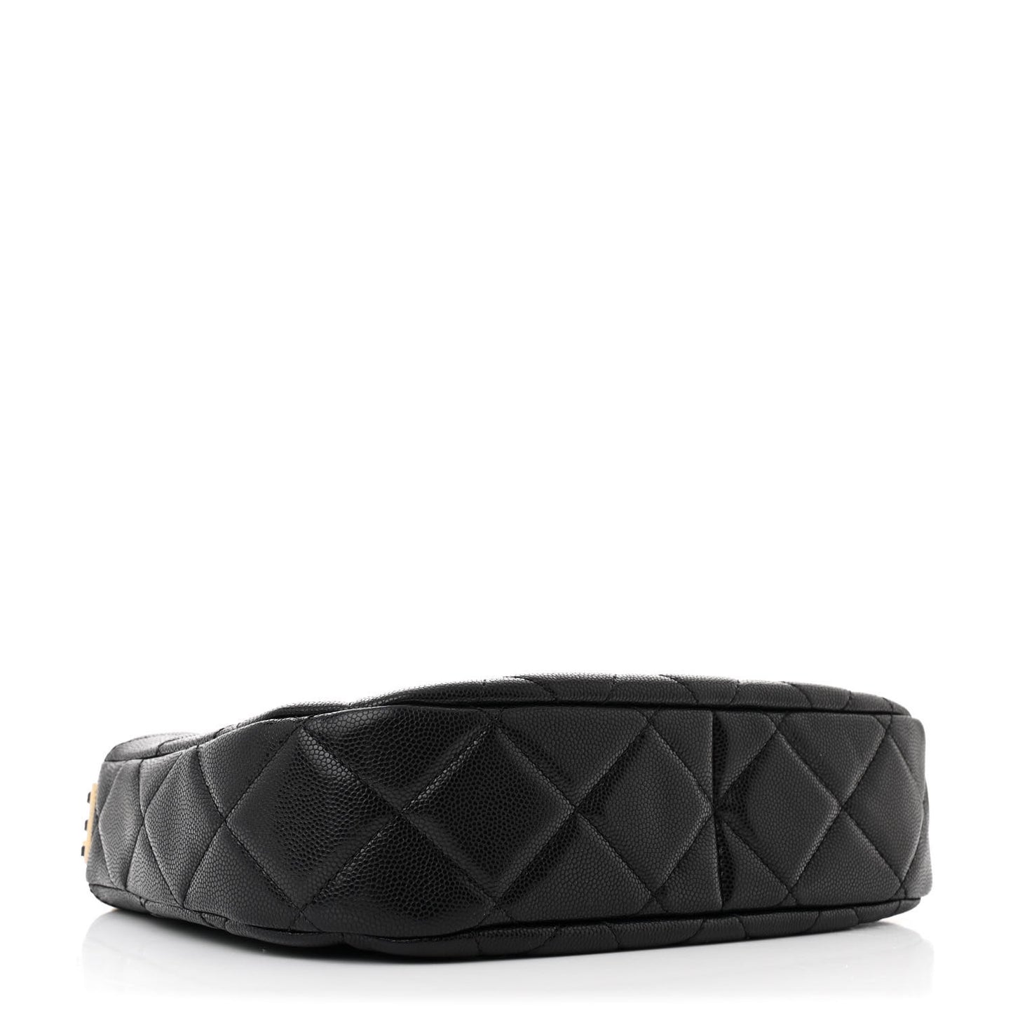 Caviar Quilted Hobo Black