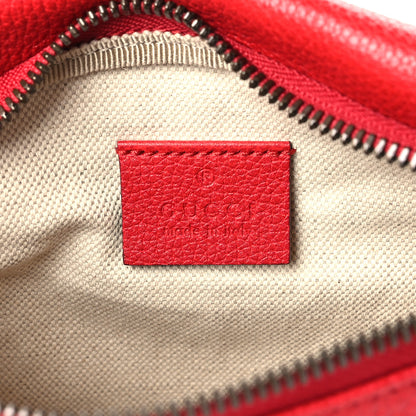 Gucci Grained Calfskin Small Logo Belt Bag Hibiscus Red 6 of 9