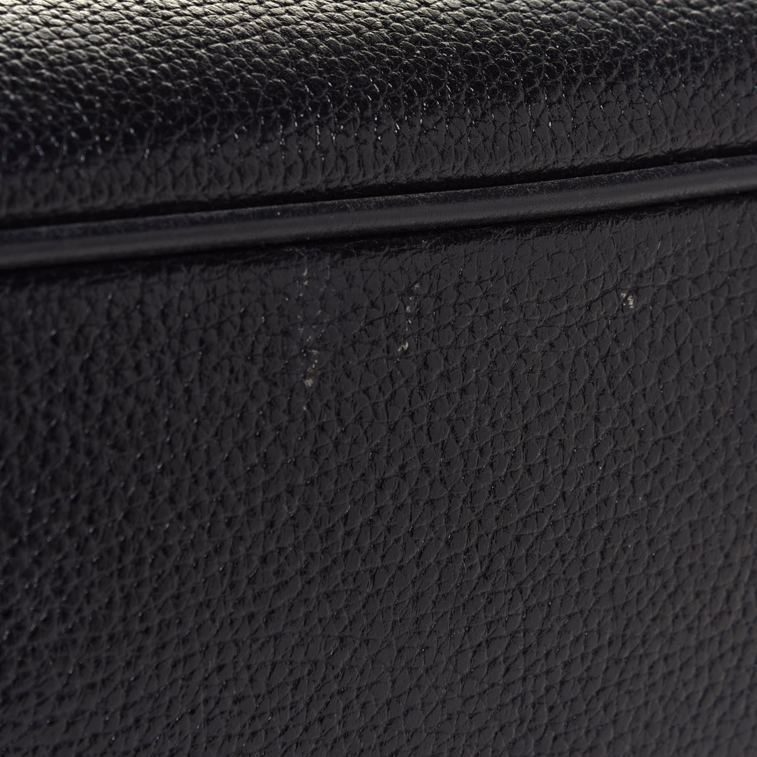 MCM Grained Calfskin Studded Drawstring Backpack Black 5 of 5