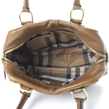 Burberry Pebbled Calfskin Small Ashbury Satchel Brown 5 of 11