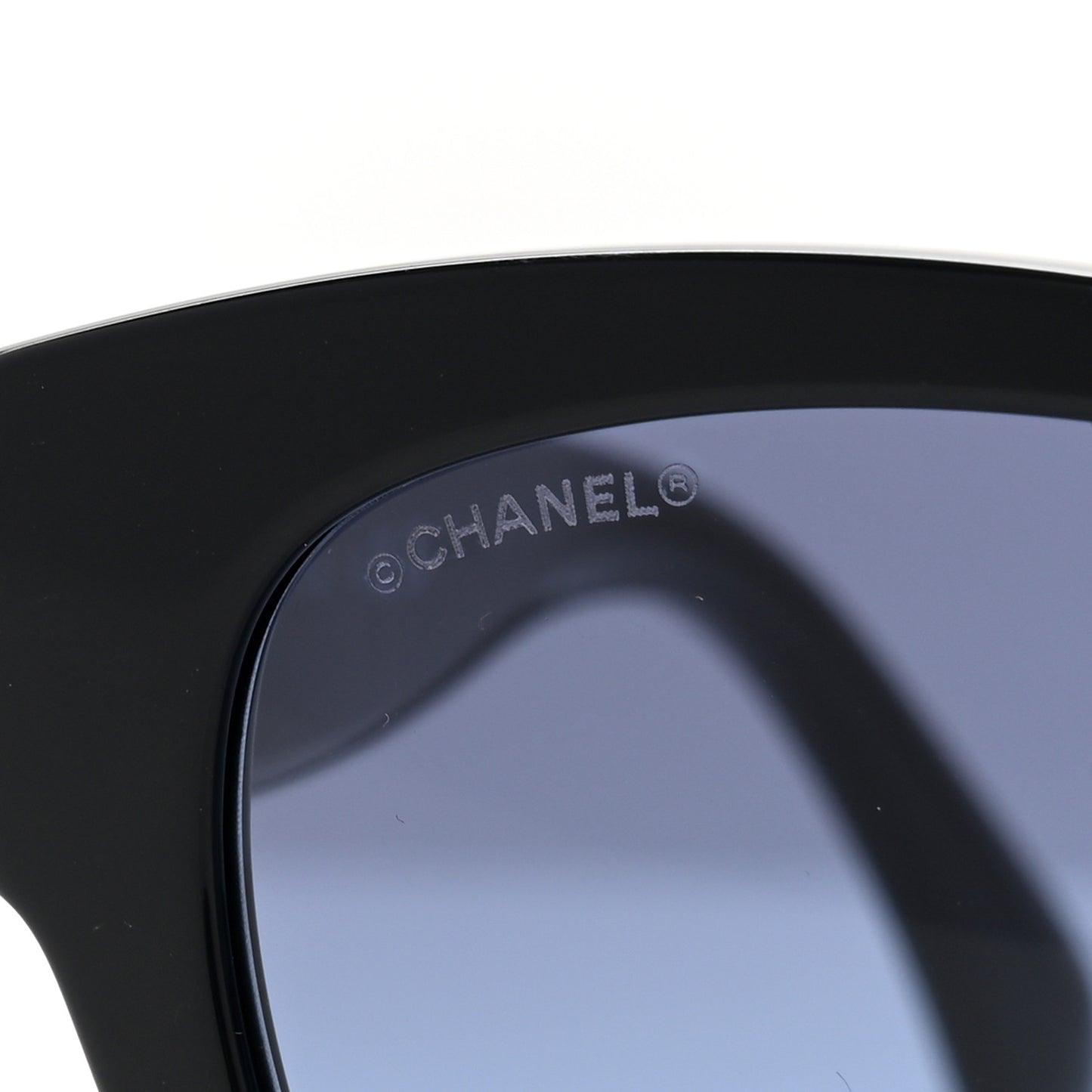 Acetate Enamel Heart Butterfly Sunglasses 5477-A Black