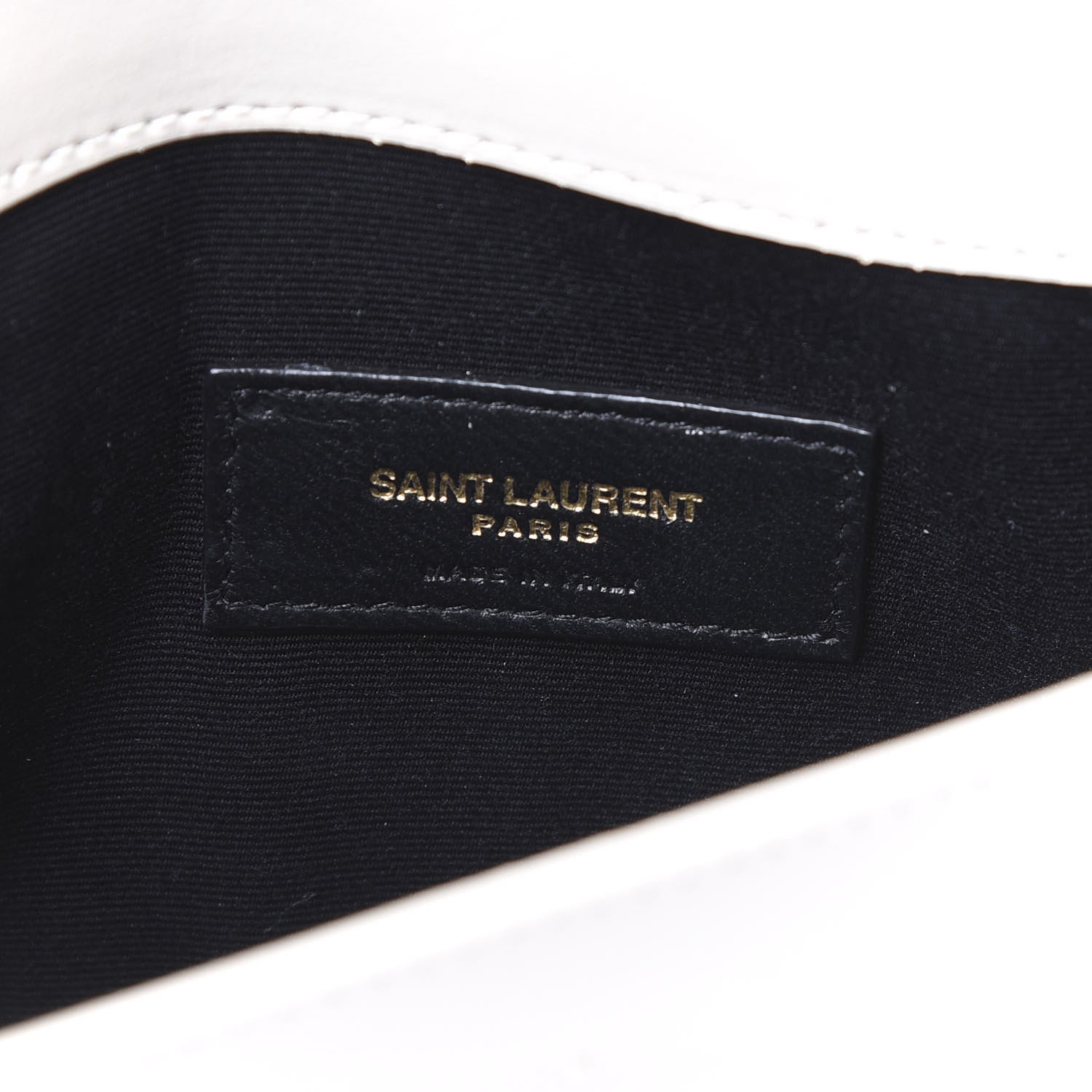 Saint Laurent Smooth Shiny Calfskin Uptown Pouch Crema Soft 7 of 9