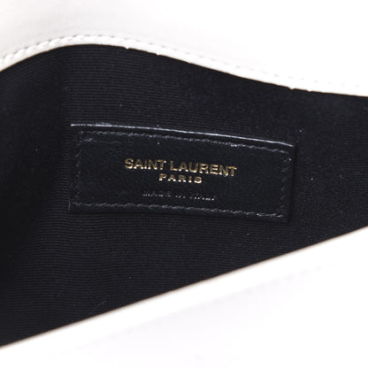 Saint Laurent Smooth Shiny Calfskin Uptown Pouch Crema Soft 7 of 9