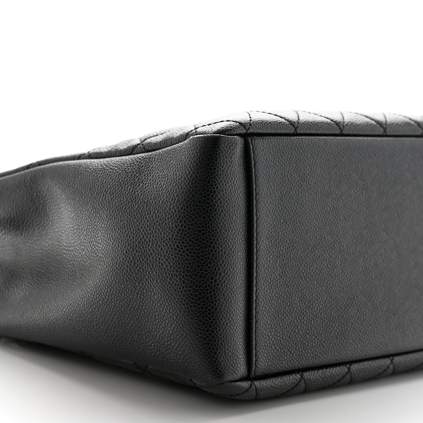 Caviar Quilted Grand Shopping Tote GST Black