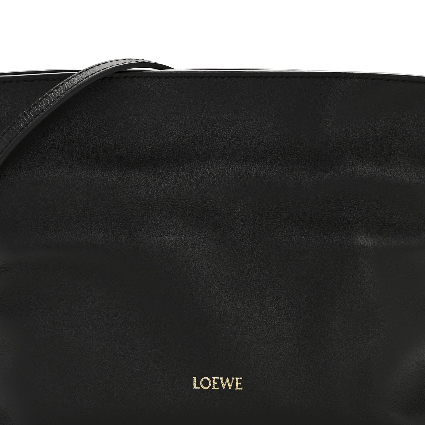 Calfskin Mini Flamenco Knot Clutch Black