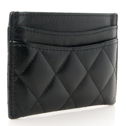 Chanel Lambskin Quilted Card Holder Black 3 of 9