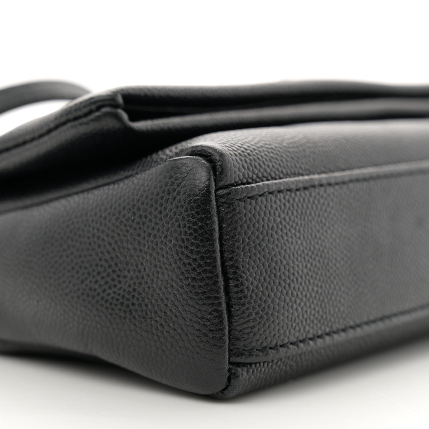 Saint Laurent Grain De Poudre Monogram Toy West Hollywood Fold-Over Bag Black 8 of 9