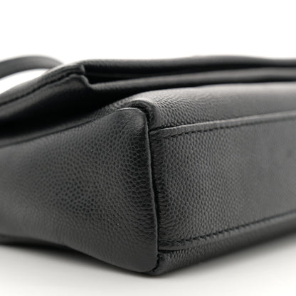 Saint Laurent Grain De Poudre Monogram Toy West Hollywood Fold-Over Bag Black 8 of 9