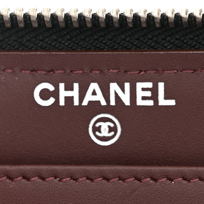Chanel Caviar Quilted Large Gusset Zip Around Wallet Black 6 of 9