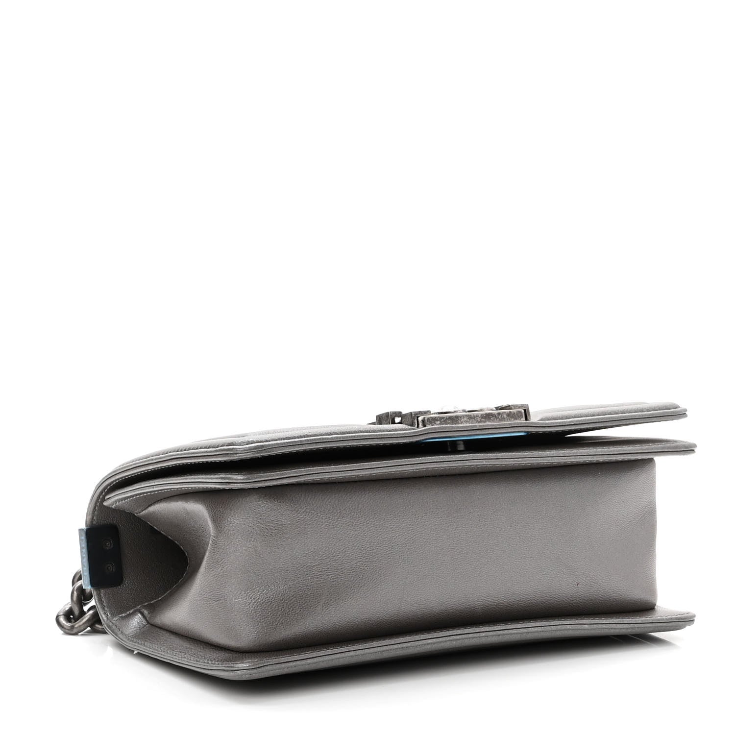 Chanel Galuchat Stingray Small Boy Flap Silver 4 of 10