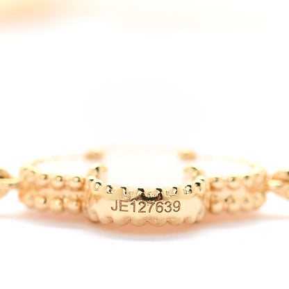 Van Cleef & Arpels 18K Yellow Gold Mother of Pearl 10 Motifs Vintage Alhambra Necklace 4 of 5