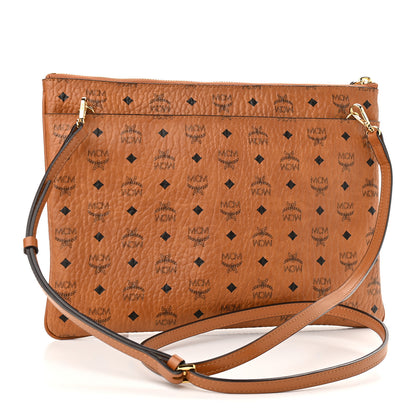 MCM Visetos Rabbit Crossbody Pouch Cognac 3 of 9
