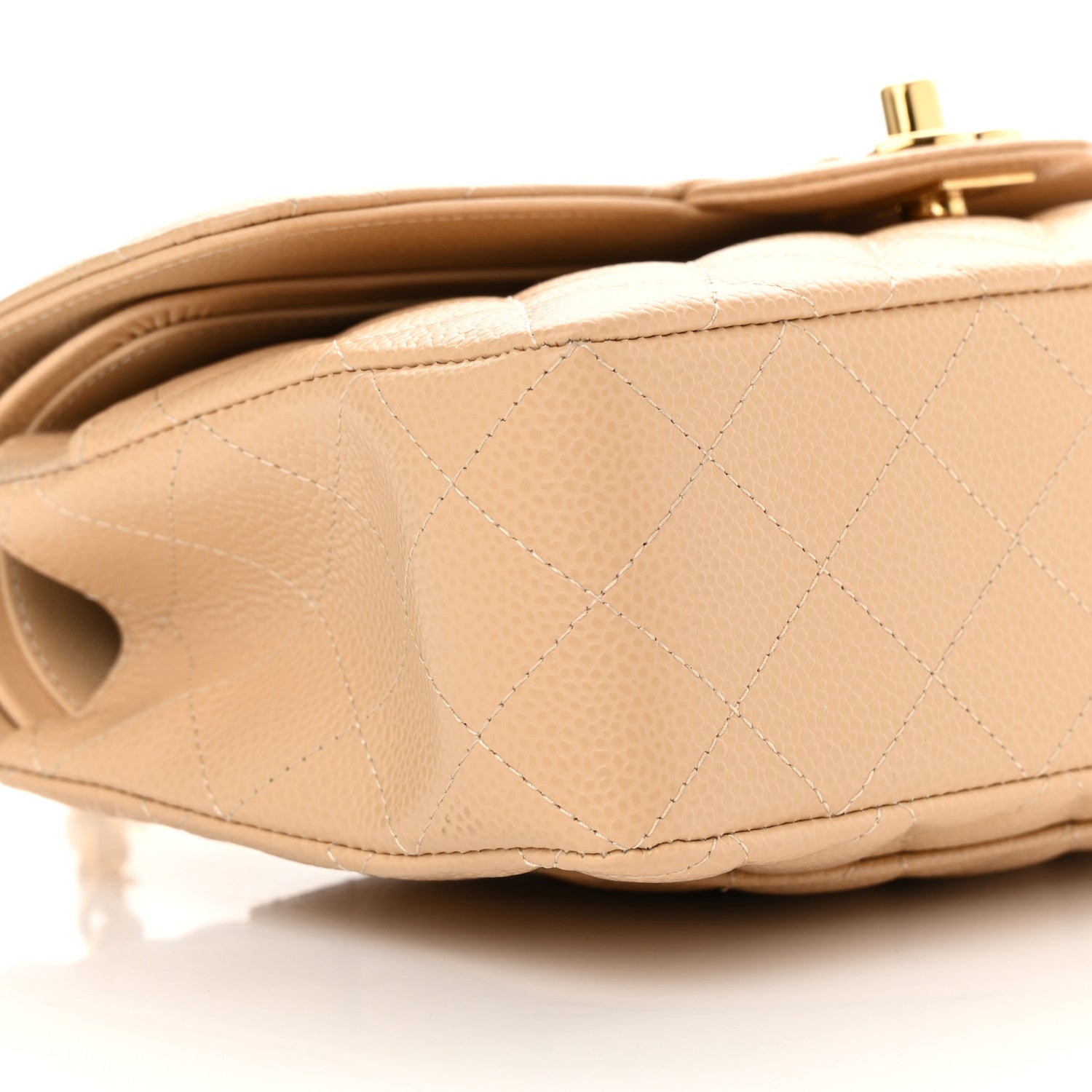 Chanel Caviar Quilted Small Double Flap Beige 9 of 12