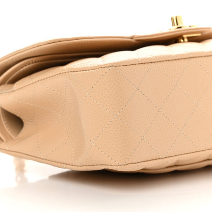 Chanel Caviar Quilted Small Double Flap Beige 9 of 12