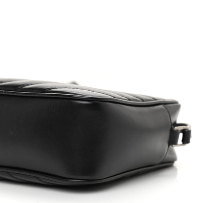 Saint Laurent Calfskin Matelasse Monogram Lou Camera Bag Black 8 of 8