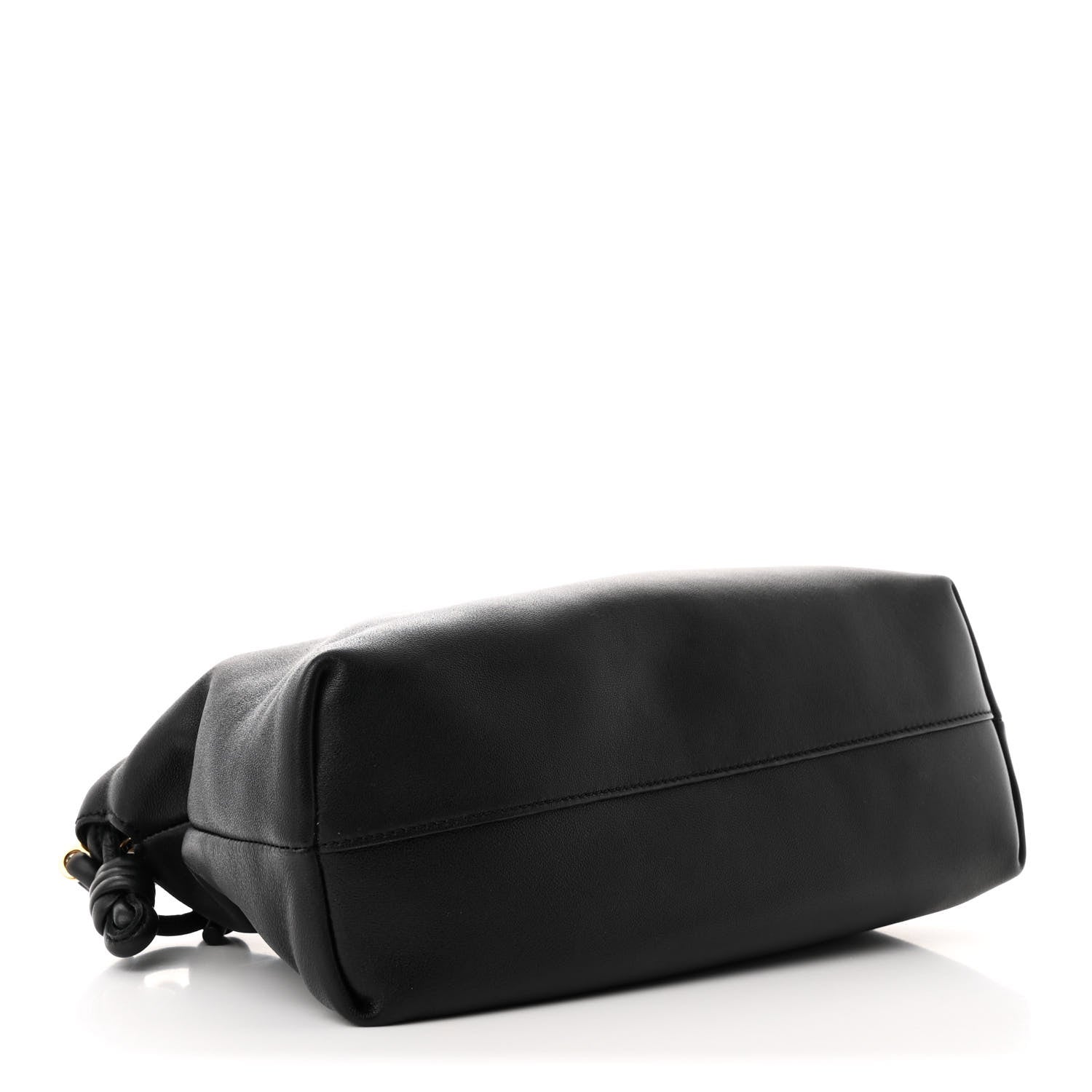 Loewe Mellow Nappa Medium Donut Chain Flamenco Knot Clutch Black 4 of 10