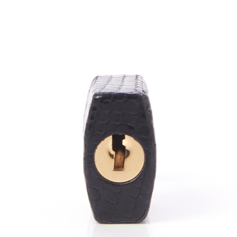 Togo Lizard Kelly Retourne Touch 25 Black