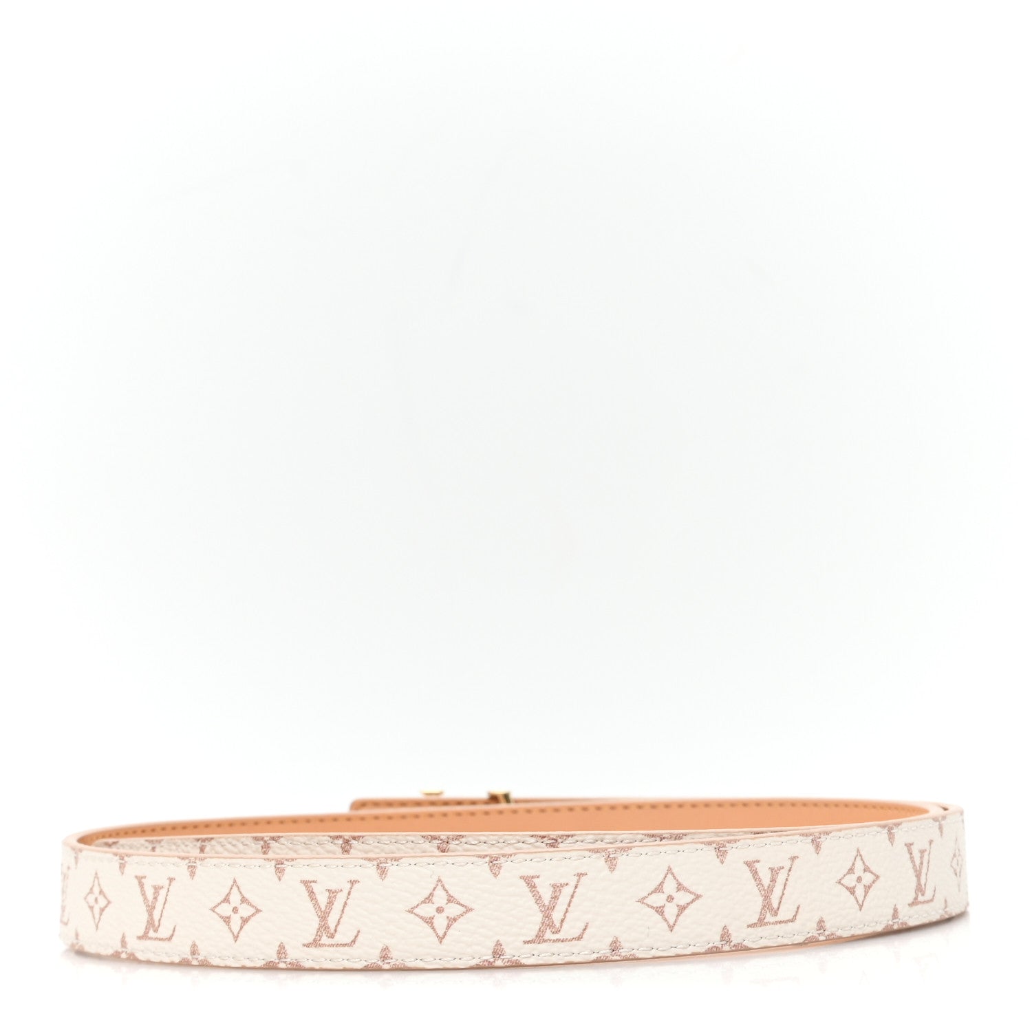 Louis Vuitton Calfskin Monogram Dune 20mm LV Iconic Reversible Belt 80 32 Sandy 2 of 5