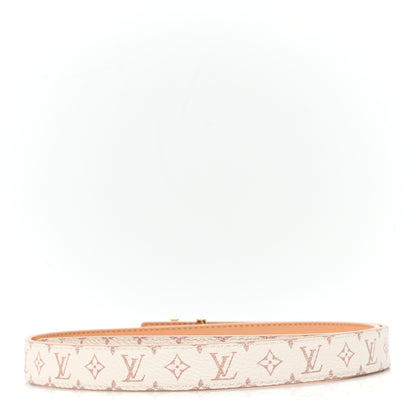 Louis Vuitton Calfskin Monogram Dune 20mm LV Iconic Reversible Belt 80 32 Sandy 2 of 5