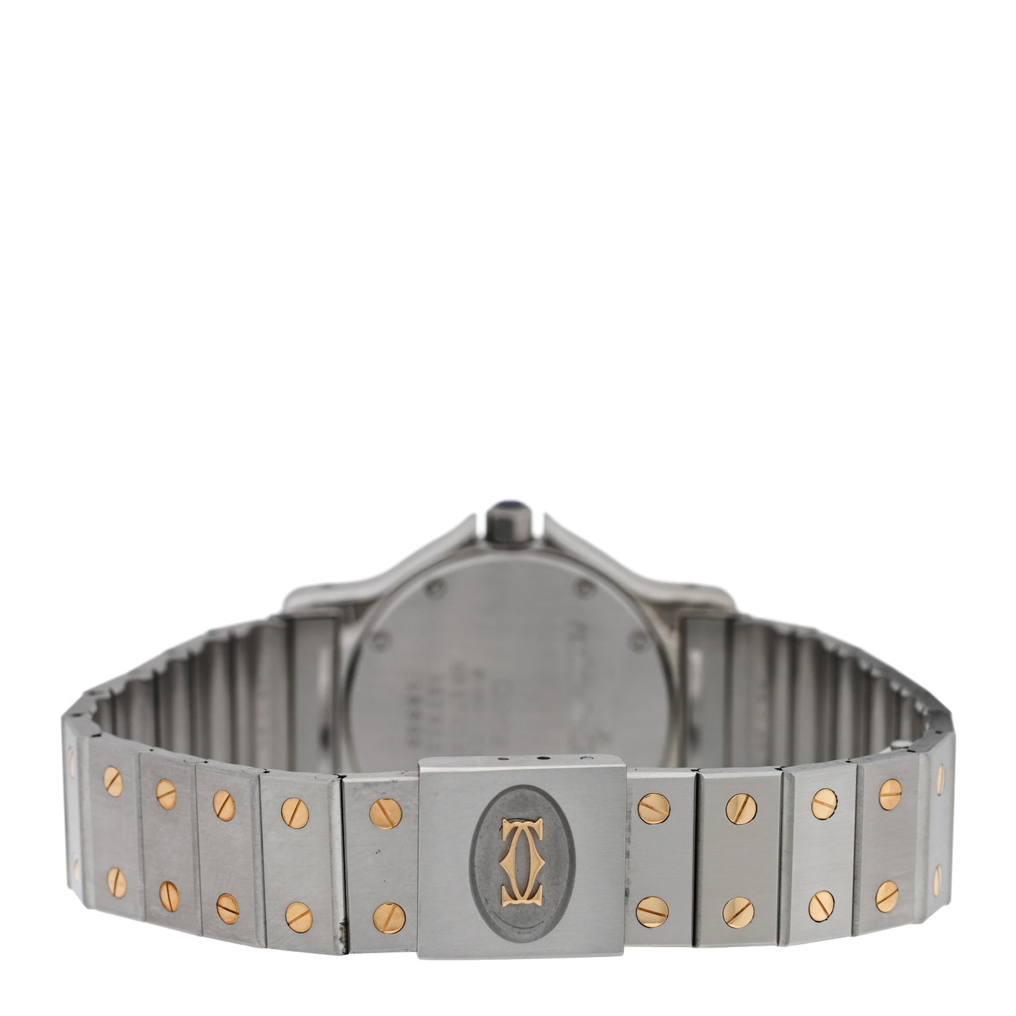 Stainless Steel 18K Yellow Gold 29mm Santos Octagon Quartz Watch