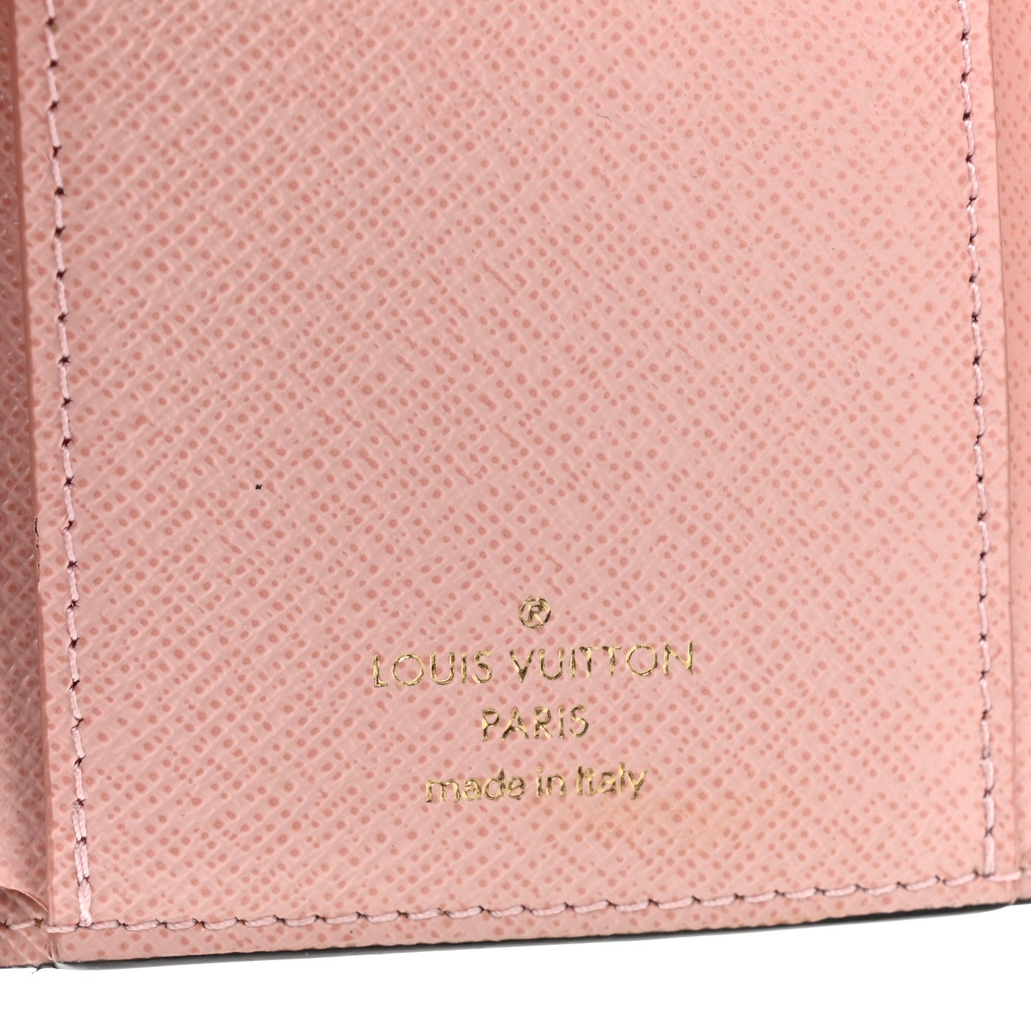 Louis Vuitton Damier Ebene Victorine Wallet Rose Ballerine 7 of 8