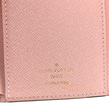 Louis Vuitton Damier Ebene Victorine Wallet Rose Ballerine 7 of 8