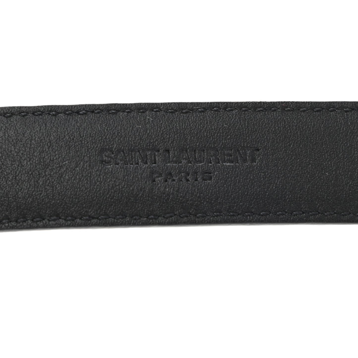 Smooth Calfskin Monogram Narrow Square Buckle Belt 90 36 Black