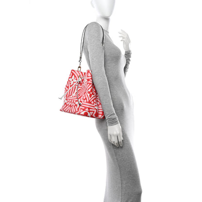 Louis Vuitton Monogram Giant Crafty NeoNoe MM Rouge Rose Creme 2 of 9