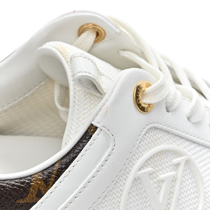 Louis Vuitton Calfskin Monogram Run Away Sneakers 37 White 10 of 12