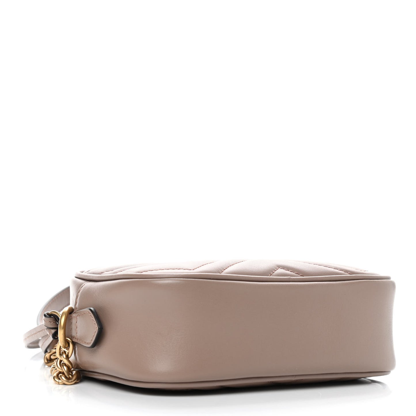 Calfskin Matelasse Mini GG Marmont Chain Shoulder Bag Porcelain Rose