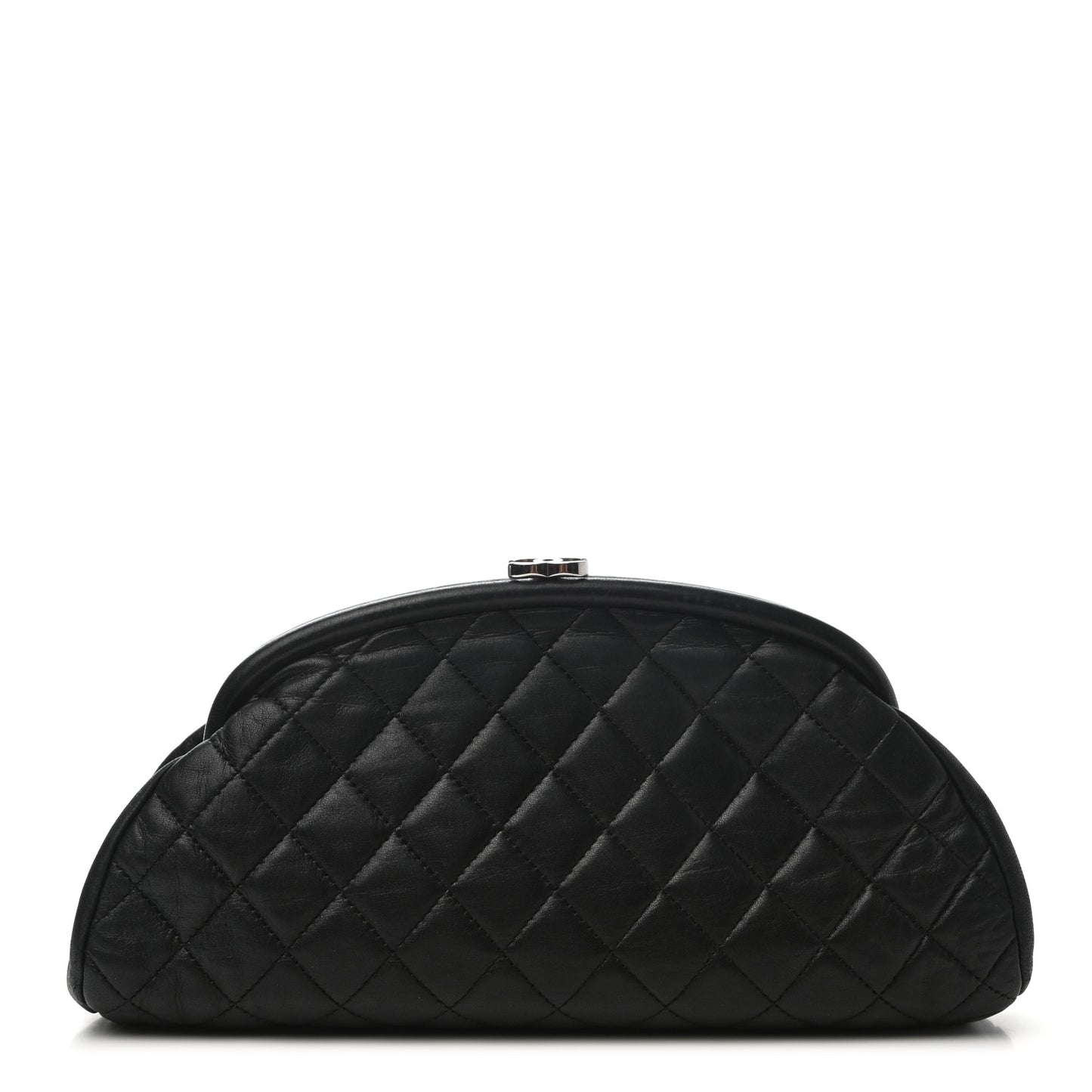 Lambskin Quilted Timeless Clutch Black
