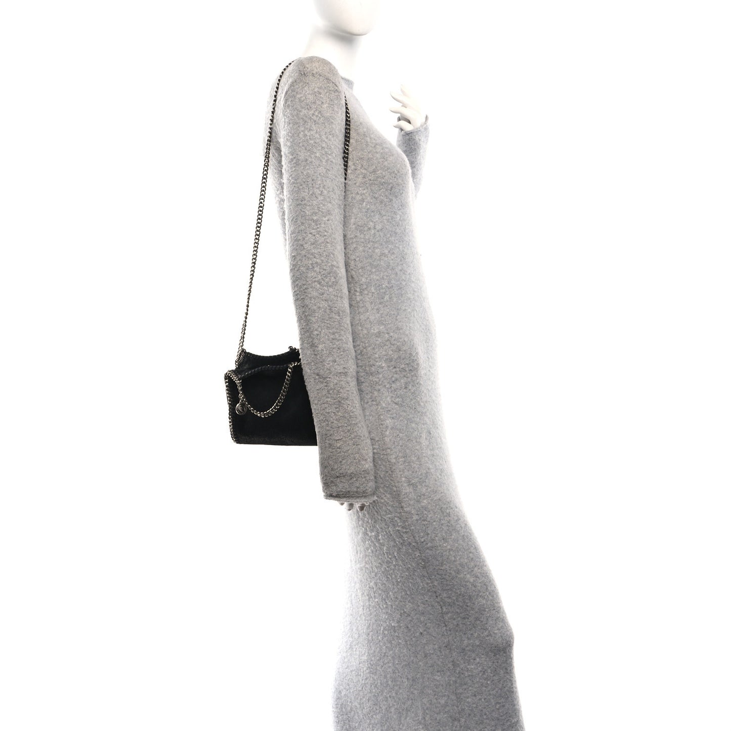 Shaggy Deer Tiny Falabella Tote Black