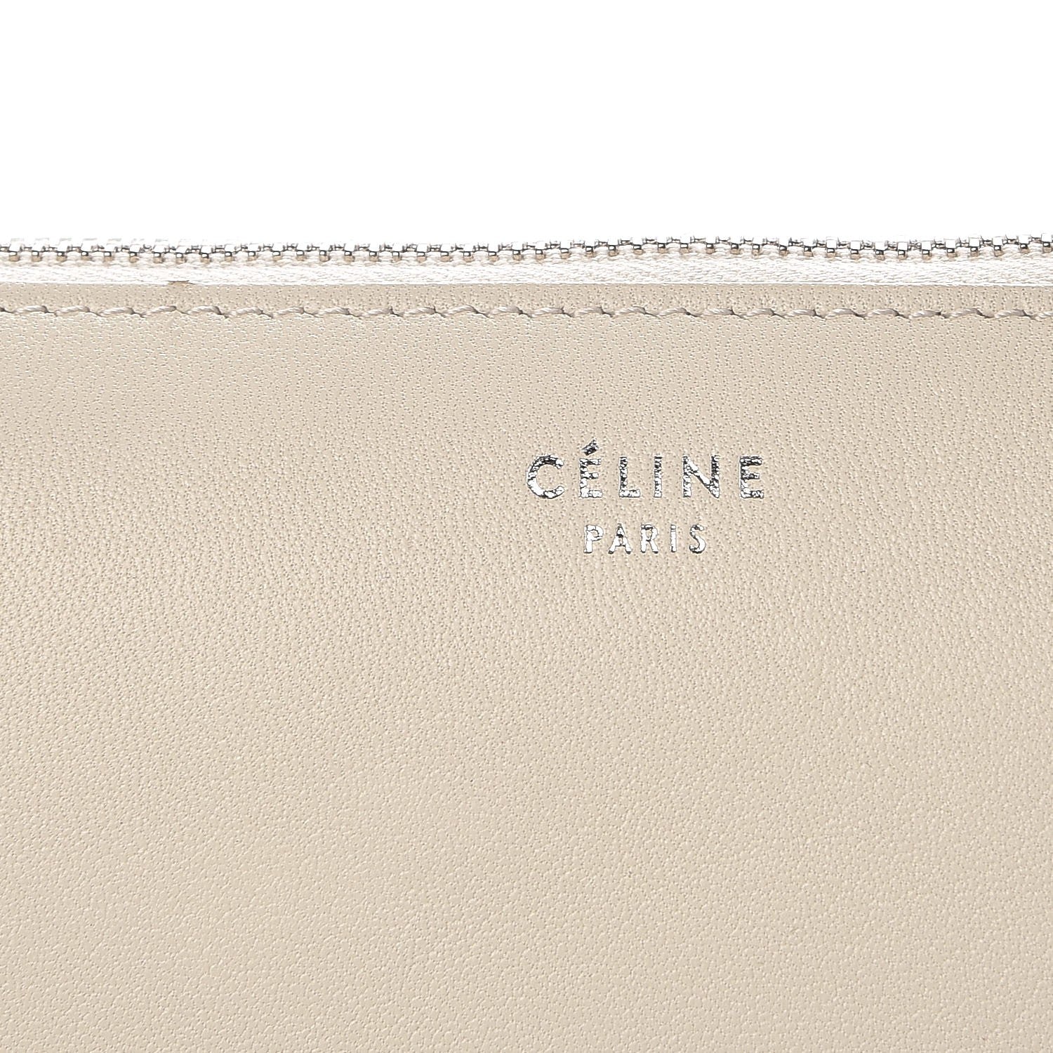 Celine Lambskin Bi-Color Solo Clutch Pouch White Magenta 6 of 8