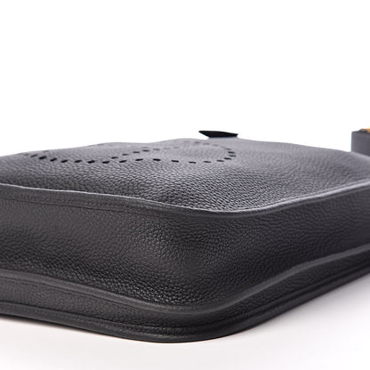 Hermes Taurillon Clemence Evelyne III PM Black 6 of 9