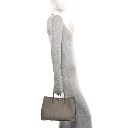 Hermes Vache Country Garden Party 30 TPM Gris Asphalte 2 of 11