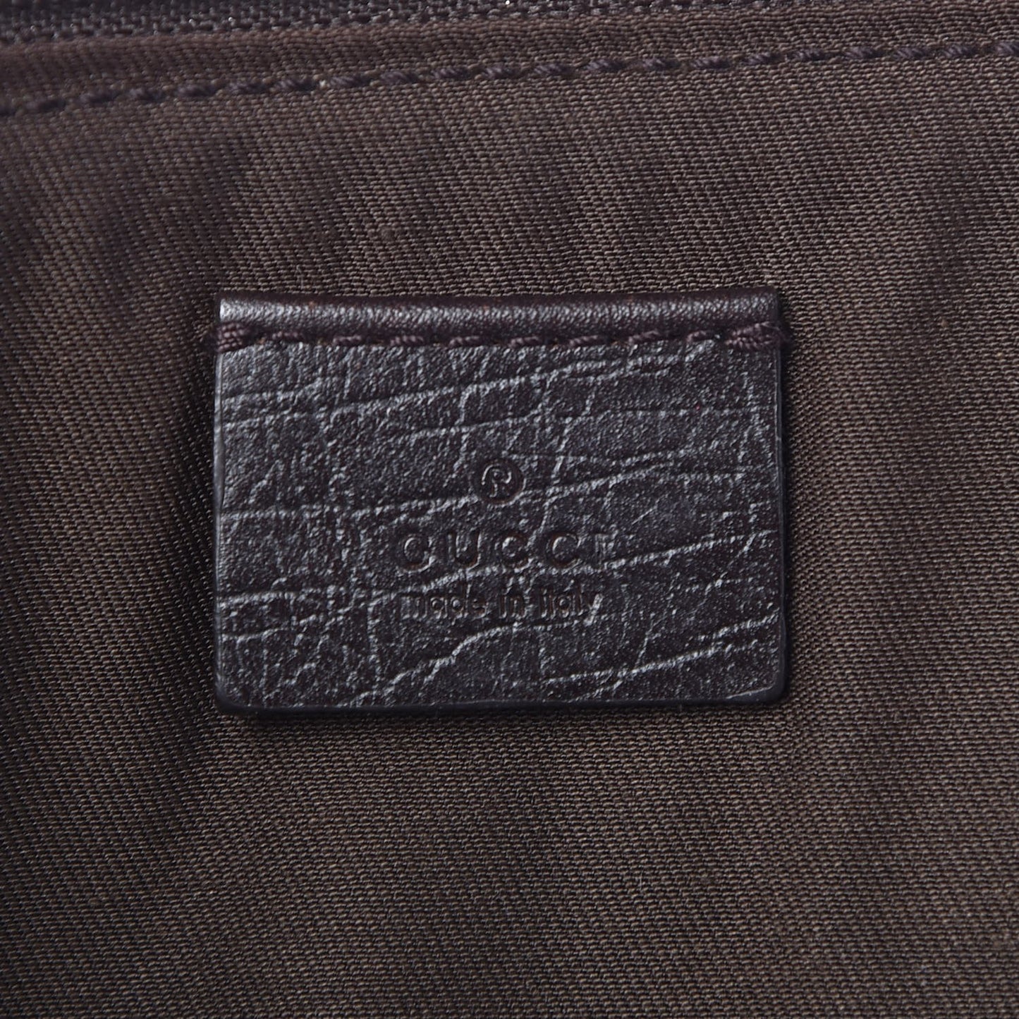 GG Supreme Monogram Pouch Brown