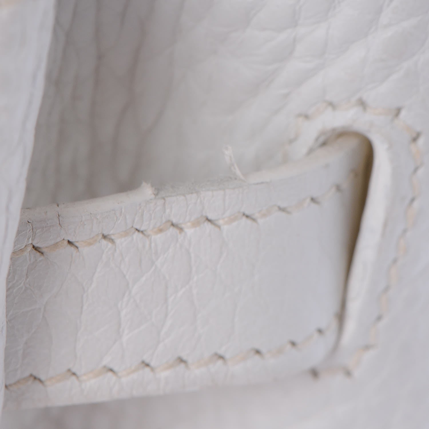 Hermes Toile Taurillon Clemence Birkin 35 White 23 of 41