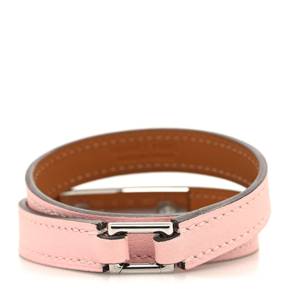 Hermes Swift Rivale Double Tour Bracelet Rose Sakura 3 of 6